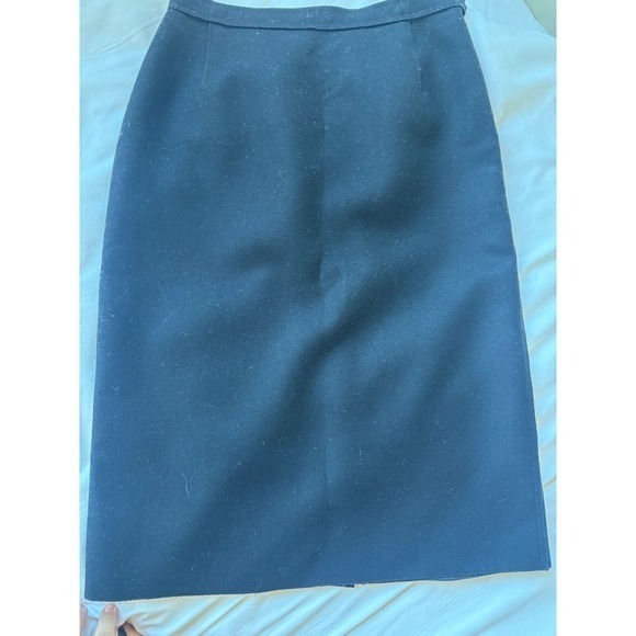 Prada Black Wool Pencil Skirt – Size 44 (Fits M/L) - Picture 3 of 6